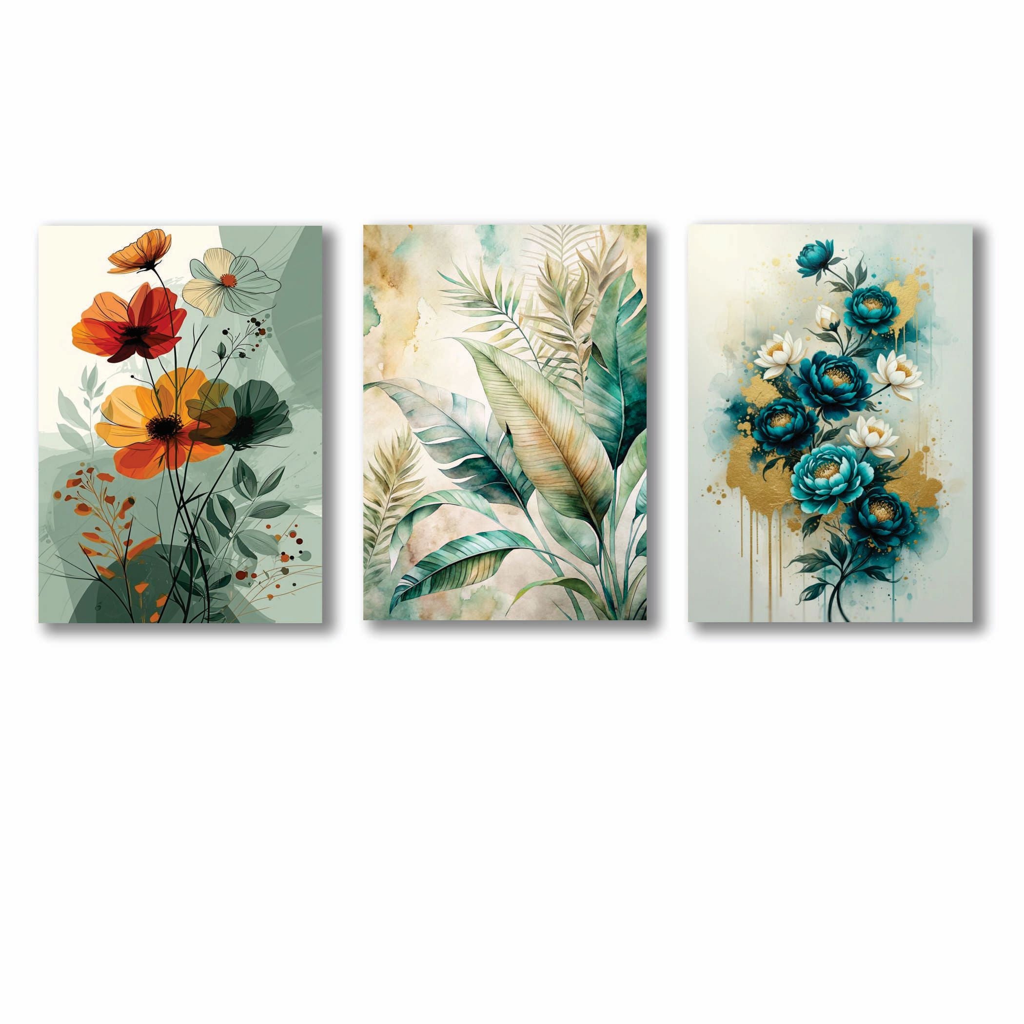 Set of 3 Premium Wall Art Photo Tiles