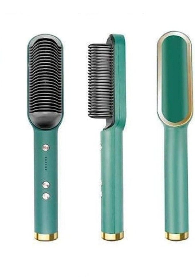 Hair Straightener Brush with Fast Heating Electric Straightening Comb Model 909
